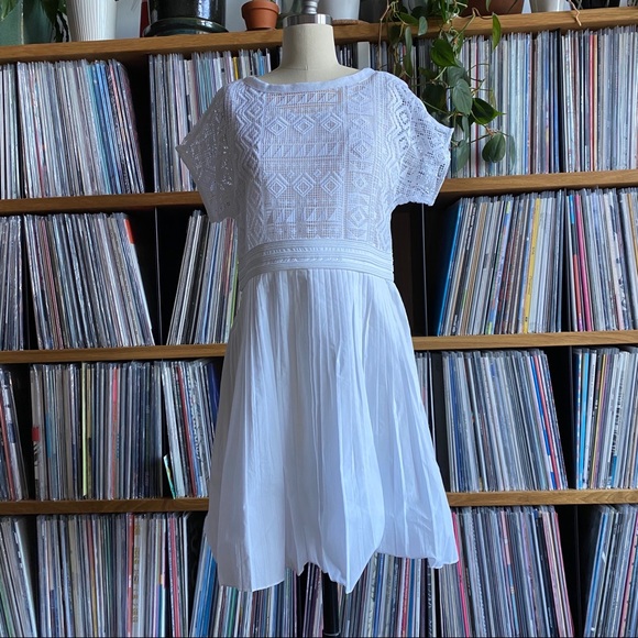 Madewell Dresses & Skirts - MADEWELL white lace dress size 2